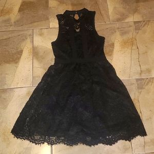 Altar'd State lace dress. Black